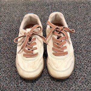 Zara Cream and Brown Kids Sneakers, 12